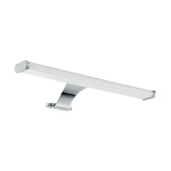   EGLO 98501 VINCHIO, beltéri IP44-es LED-es tükörvilágító, LED foglalattal, MAX 6W teljesítménnyel, 900lm, 3000 K, króm / acél lámpatest, fehér / műanyag búrával, LED nem cserélhető, kapcsoló nélkül