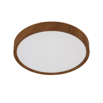   EGLO 98601 MUSURITA, beltéri LED-es mennyezeti lámpa, LED foglalattal, MAX 16,8W teljesítménnyel, 2000lm, 3000 K, fa hatású natúr / műanyag, acél lámpatest, IP20, fehér / műanyag búrával, LED nem cserélhető, kapcsoló nélkül