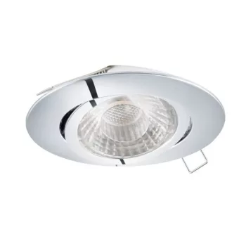   EGLO 98643 TEDO, beltéri süllyesztett lámpa, GU10 foglalattal, MAX 1X5W teljesítménnyel, króm / alumíniumöntvény lámpatest, IP20, kapcsoló nélkül