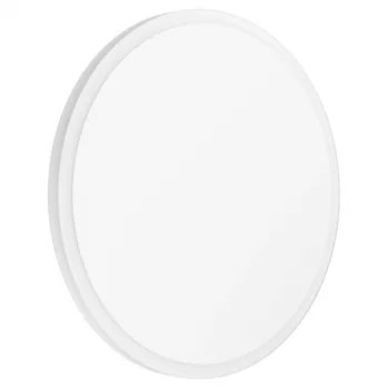   EGLO 98657 MONGODIO 1, beltéri LED-es fali-mennyezeti lámpa, LED foglalattal, MAX 11,4W teljesítménnyel, 1240lm, 3000 K, fehér / acél lámpatest, IP20, fehér / műanyag búrával, LED nem cserélhető, kapcsoló nélkül