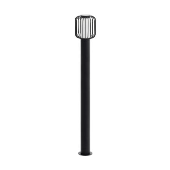   EGLO 98724 RAVELLO, kültéri, IP44-es állólámpa, E27-es foglalattal, MAX 1X28W teljesítménnyel, fekete / horganyzott acél lámpatest, kapcsoló nélküli, fehér / műanyag búrával