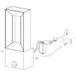 EGLO 98726 RIFORANO kültéri fali lámpa, fekete színben, 1100lm, 2X5W teljesítménnyel, IP44 védelemmel, 3000K, 5 év garanciával ( EGLO 98726 )