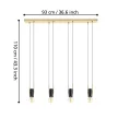 EGLO 98858 BITACHITO beltéri függeszték, fekete, sárgaréz színben, E27 foglalattal, max 4X40W teljesítmény, IP20 védelemmel, 2 év garanciával ( EGLO 98858 )