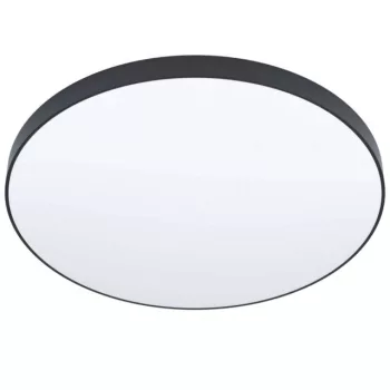   EGLO 98896 ZUBIETA-A, beltéri LED-es falon kívüli lámpa, LED foglalattal, MAX 36W, 3700lm, 2700 K-6500 K, fekete/acél lámpatest, IP20, fehér/műanyag búrával, színhőmérséklet szabályzás távírányítóval ( tartozék ), LED nem cserélhető, kapcsoló nélkül