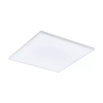  EGLO 98902 TURCONA, beltéri LED-es mennyezeti lámpa, LED foglalattal, MAX 20W teljesítménnyel, 2600lm, 4000 K, fehér / acél lámpatest, IP20, szatinált / műanyag búrával, LED nem cserélhető, kapcsoló nélkül