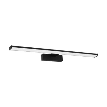   EGLO 98908 PANDELLA 1, beltéri IP44-es LED-es tükörvilágító, LED foglalattal, MAX 11W teljesítménnyel, 1350lm, 4000 K, fekete / alumínium, műanyag lámpatest, fehér / műanyag búrával, LED nem cserélhető, kapcsoló nélkül