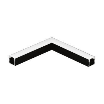   EGLO 98929 SURFACE PROFILE 2 LED szalaghoz Sarokösszekötő elem 98927-hez fekete, 110 mm x 0 mm x 0 mm
