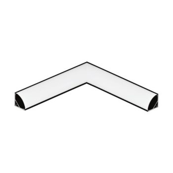   EGLO 98952 CORNER PROFILE 1 LED szalaghoz Sarokösszekötő elem bal 98949-hezfekete, 110 mm x 0 mm x 0 mm