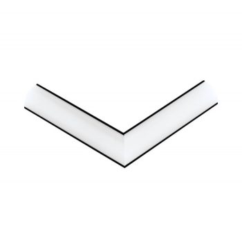   EGLO 98953 CORNER PROFILE 1 LED szalaghoz Sarokösszekötő elem jobb 98949-hezfekete, 110 mm x 0 mm x 0 mm