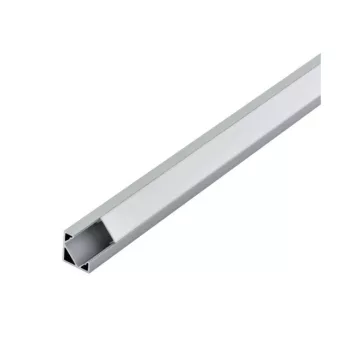   EGLO 98954 CORNER PROFILE 2 LED szalaghoz Alu sarokprofil 18mm opál diffúzorral 1m, 1000 mm x 18 mm x 18 mm