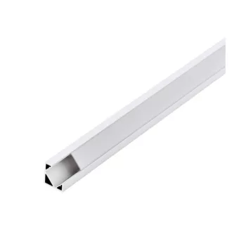   EGLO 98958 CORNER PROFILE 2 LED szalaghoz Alu sarokprofil 18mm opál diffúzorral 1m feh, 1000 mm x 18 mm x 18 mm