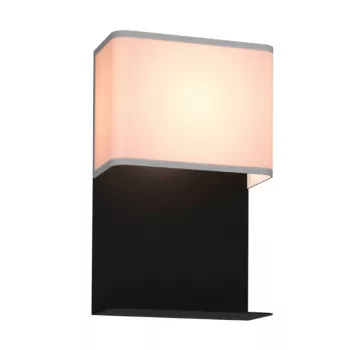   EGLO 99069 GALDAKAO, beltéri LED-es fali lámpa, LED foglalattal, MAX 1X5,4W teljesítménnyel, 410lm, 3000 K, fekete / acél lámpatest, IP20, fehér / textil búrával, LED nem cserélhető, billenő kapcsolóval