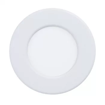   EGLO 99147 FUEVA 5, beltéri LED-es süllyesztett lámpa, LED foglalattal, MAX 2,7W teljesítménnyel, 360lm, 4000 K, fehér / acél lámpatest, IP20, fehér / műanyag búrával, LED nem cserélhető, kapcsoló nélkül