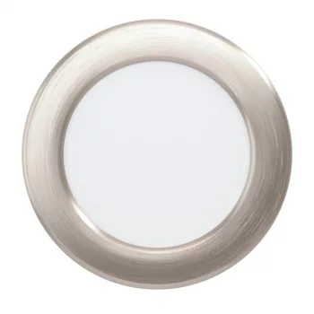   EGLO 99153 FUEVA 5, beltéri LED-es süllyesztett lámpa, LED foglalattal, MAX 5,5W teljesítménnyel, 700lm, 4000 K, matt nikkel / acél lámpatest, IP20, fehér / műanyag búrával, LED nem cserélhető, kapcsoló nélkül