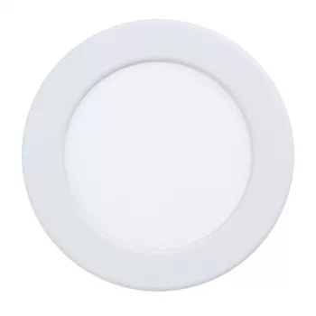   EGLO 99191 FUEVA 5, beltéri LED-es süllyesztett lámpa, LED foglalattal, MAX 5,5W teljesítménnyel, 650lm, 3000 K, fehér / acél lámpatest, IP20, fehér / műanyag búrával, LED nem cserélhető, kapcsoló nélkül