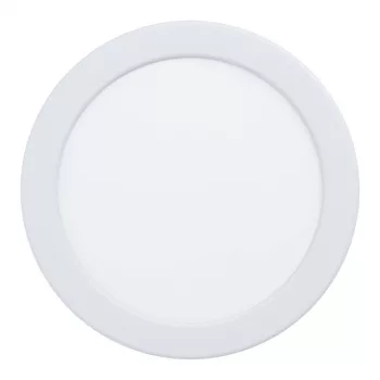   EGLO 99192 FUEVA 5, beltéri LED-es süllyesztett lámpa, LED foglalattal, MAX 10,5W teljesítménnyel, 1200lm, 3000 K, fehér / acél lámpatest, IP20, fehér / műanyag búrával, LED nem cserélhető, kapcsoló nélkül