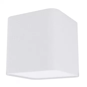  EGLO 99299 POSADERRA, beltéri mennyezeti lámpa, E27 foglalattal, MAX 1X28W teljesítménnyel, fehér / acél lámpatest, fehér / textil, műanyag búrával, kapcsoló nélkül