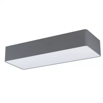   EGLO 99303 POSADERRA, beltéri mennyezeti lámpa, E27 foglalattal, MAX 3X28W teljesítménnyel, fehér / acél lámpatest, szürke, fehér / textil, műanyag búrával, kapcsoló nélkül