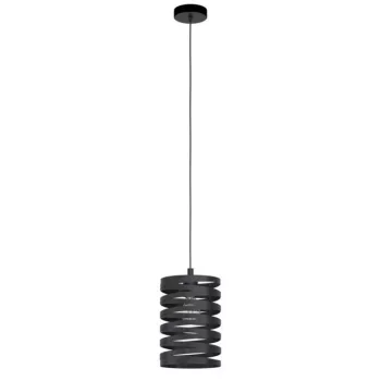   EGLO 99346 CREMELLA, beltéri függeszték, E27 foglalattal, MAX 1X40W teljesítménnyel, fekete / acél lámpatest, IP20, kapcsoló nélkül