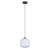 EGLO 99366 MANTUNALLE, beltéri függeszték, E27 foglalattal, MAX 1X40W teljesítménnyel, fekete / acél lámpatest, IP20, fehér / üveg búrával, kapcsoló nélkül