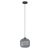 EGLO 99371 MANTUNALLE 1, beltéri függeszték, E27 foglalattal, MAX 1X40W teljesítménnyel, fekete / acél lámpatest, IP20, fekete-áttetsző / mattított üveg búrával, kapcsoló nélkül