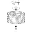 EGLO 99523 MARASALES beltéri mennyezeti lámpa, fekete színben, E27 foglalattal, max 1X40W teljesítmény, IP20 védelemmel, 2 év garanciával ( EGLO 99523 )