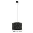 EGLO 99524 MARASALES beltéri függeszték, fekete színben, E27 foglalattal, max 1X40W teljesítmény, IP20 védelemmel, 2 év garanciával ( EGLO 99524 )