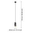 EGLO 99531 LOBATIA beltéri függeszték, fekete színben, E27 foglalattal, max 1X40W teljesítmény, IP20 védelemmel, 2 év garanciával ( EGLO 99531 )