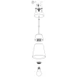 EGLO 99544 CANTERRAS beltéri függeszték, fekete színben, E27 foglalattal, max 1X40W teljesítmény, IP20 védelemmel, 2 év garanciával ( EGLO 99544 )