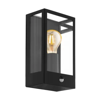   EGLO 99587 ALAMONTE kültéri fali lámpa, fekete színben, E27 foglalattal, max 1X60W teljesítmény, IP44 védelemmel, 2 év garanciával ( EGLO 99587 )