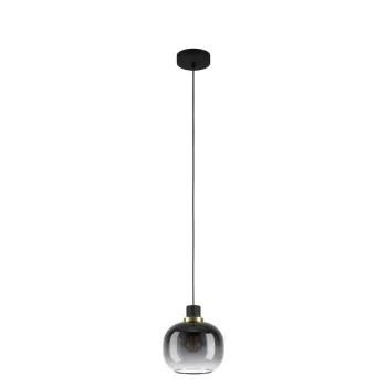   EGLO 99616 OILELLA beltéri függeszték, fekete, sárgaréz színben, E27 foglalattal, max 1X40W teljesítmény, IP20 védelemmel, 2 év garanciával ( EGLO 99616 )