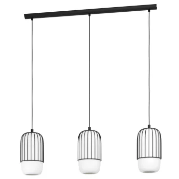   EGLO 99619 MULEGES beltéri függeszték, fekete színben, E27 foglalattal, max 3X40W teljesítmény, IP20 védelemmel, 2 év garanciával ( EGLO 99619 )