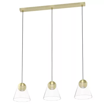   EGLO 99629 CERASELLA beltéri függeszték, csiszolt sárgaréz színben, GU10 foglalattal, max 3X4,5W teljesítmény, IP20 védelemmel, 2 év lámpa / 5 év fényforrás garanciával ( EGLO 99629 )