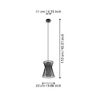 EGLO 99633 MASETA beltéri függeszték, fekete színben, E27 foglalattal, max 1X40W teljesítmény, IP20 védelemmel, 2 év garanciával ( EGLO 99633 )