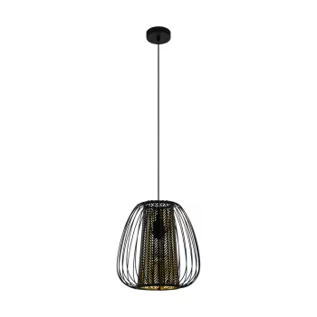   EGLO 99661 CURASAO beltéri függeszték, fekete színben, E27 foglalattal, max 1X40W teljesítmény, IP20 védelemmel, 2 év garanciával ( EGLO 99661 )