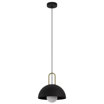   EGLO 99693 CALMANERA beltéri függeszték, fekete, sárgaréz színben, E27 foglalattal, max 1X40W teljesítmény, IP20 védelemmel, 2 év garanciával ( EGLO 99693 )