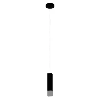   EGLO 99697 BUTRANO beltéri függeszték, fekete, ezüst színben, GU10 foglalattal, max 1X4,5W teljesítmény, IP20 védelemmel, 2 év lámpa / 5 év fényforrás garanciával ( EGLO 99697 )