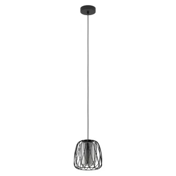   EGLO 99705 FLORESTA beltéri függeszték, fekete színben, E27 foglalattal, max 1X40W teljesítmény, IP20 védelemmel, 2 év garanciával ( EGLO 99705 )