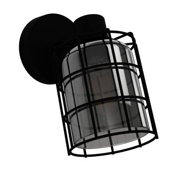   EGLO 99711 CONSACA beltéri spot lámpa, fekete színben, E27 foglalattal, max 1X28W teljesítmény, IP20 védelemmel, 2 év garanciával ( EGLO 99711 )