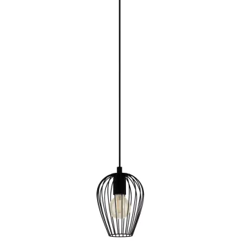   EGLO 99761 TB NEWTOWN beltéri függeszték, fekete színben, E27 foglalattal, max 1X40W teljesítmény, IP20 védelemmel, 3 év garanciával ( EGLO 99761 )