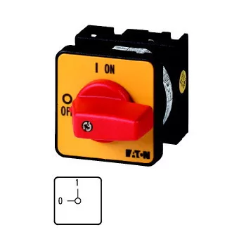   Eaton 009046 T0-1-102/E-RT Be-Ki kapcsoló VÉSZ-KI 2p 20A beépíthető