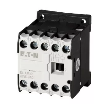 Eaton 010168 DILEM-01-G(220VDC) Telj.kontaktor AC-3/400V:4kW