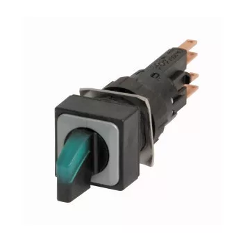   Eaton 039247 Q18LWK1R-GN/WB Világító választókapcsoló, 2 állású, zöld, izzóval