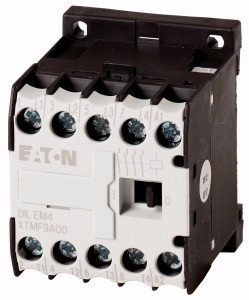 Eaton 079680 DILEM4-G(12VDC) Telj.kontaktor AC-3/400V:4kW