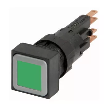   Eaton 086812 Q25LTR-GN Világító ny.gomb, zöld, reteszelt, izzó nélkül
