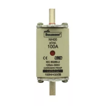   Eaton 100NHG00B 100A 500V FUSE NH00 gG D.I. FUSE NH-betét 100A, DIN 00 méret, 500V AC, gG/gL