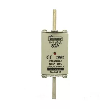   Eaton 100NHG1B 100AMP 500V gG SIZE 1 DUAL IND NH FUSE NH-betét 100A, DIN 1 méret, 500V AC, gG/gL