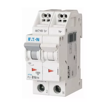   Eaton 101272 PLI-B16/1N Kismegszakító. 1P+N, 16A, B karakterisztika, 10kA