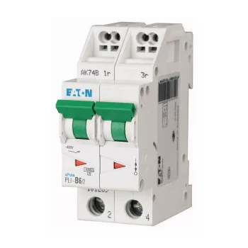   Eaton 101289 PLI-B6/2 Kismegszakító. 2P, 6A, B karakterisztika, 10kA