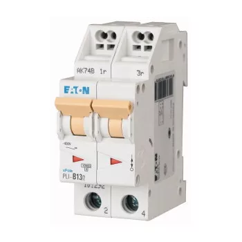   Eaton 101292 PLI-B13/2 Kismegszakító. 2P, 13A, B karakterisztika, 10kA